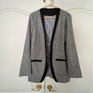 Pant Jacket; Black & White with Black trim